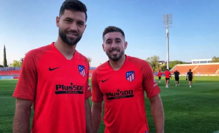  Héctor Herrera realizó su primer entrenamiento con el Atlético 