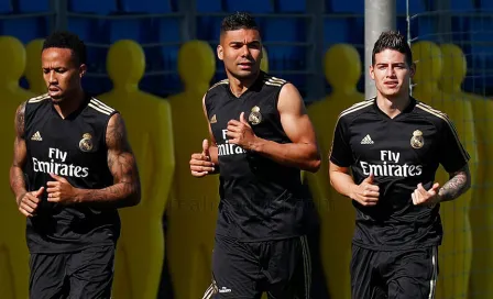 James Rodríguez volvió a entrenar con Real Madrid