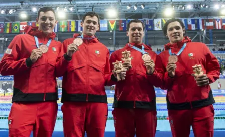 México obtiene Bronce en relevo 4x200 metros libre varonil con tiempo récord