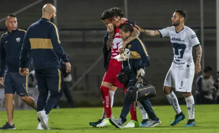 Miguel Fraga mostró sus heridas tras el choque en juego de Copa MX