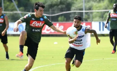 Chucky Lozano ya tuvo su primer entrenamiento con el Napoli