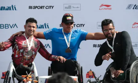 Colombiano se sacó la 'espina' al coronarse Campeón de silla de ruedas en Maraton CDMX