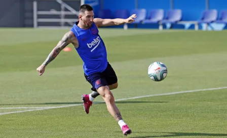 Messi continúa entrenando por separado en Barcelona