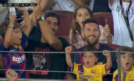 Mateo Messi, hijo de Leo, celebró gol de Betis en victoria de Barcelona