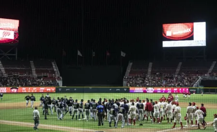 Jugadores de Tigres y Diablos Rojos protagonizaron conato de pelea