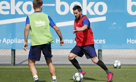 Lionel Messi regresa a los entrenamientos con el Barcelona