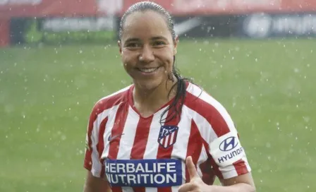 Charlyn Corral se estrenó como goleadora con el Atlético de Madrid