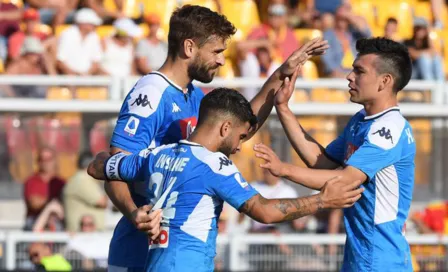 Napoli y Chucky Lozano lograron goleada al Lecce en la Serie A