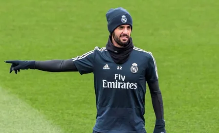 Isco volvió a entrenar en grupo con el Real Madrid