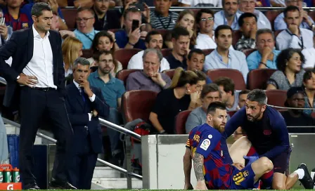 Ernesto Valverde confirmó que Leo Messi sufre molestias en el abductor