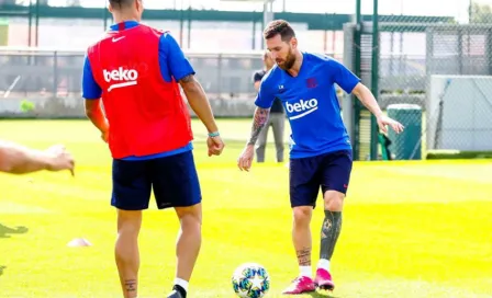 Messi regresó a los entrenamientos y podría jugar vs Inter