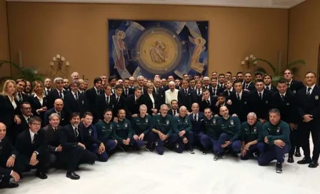 Selección de Italia visitó al Papa Francisco