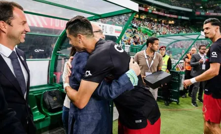 Cristiano Ronaldo se reencontró con su descubridor en el Sporting de Lisboa