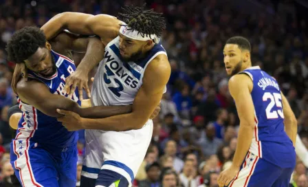 ¡Hubo golpes en duelo de la NBA entre 76ers y Timberwolves! 