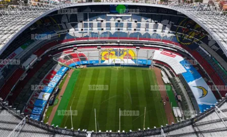 Cancha del Estadio Azteca, en perfectas condiciones para el Chiefs vs Chargers