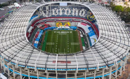 Cancha del Estadio Azteca, impecable y casi lista para NFL México