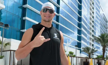 Rob Gronkowski y Venus Williams se lucieron como porristas de Lakers