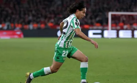 Diego Lainez es el segundo jugador con menos minutos en el Betis