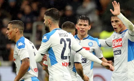 Chucky Lozano marcó en el empate de Napoli contra el Milan