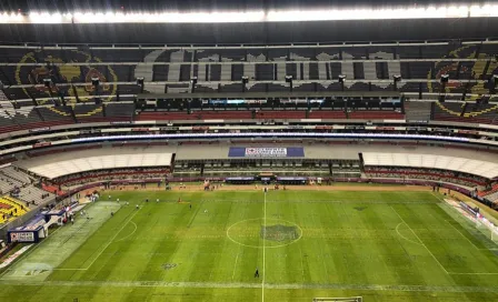 Cancha del Azteca, en mal estado para el Cruz Azul vs Atlético de San Luis