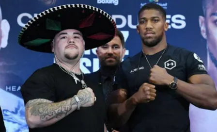 Así fue el careo entre Andy Ruiz y Anthony Joshua