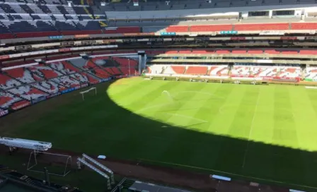 Cancha del Estadio Azteca, en perfecto estado para la Final entre América y Monterrey