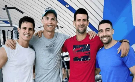 Cristiano Ronaldo le enseñó a saltar a Novak Djokovic 