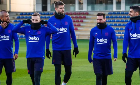 Messi, Luis Suárez y Arturo Vidal regresaron al entrenamiento del Barcelona