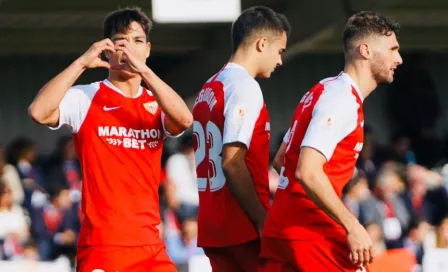 Sevilla goleó al Escobedo en Copa del Rey con Chicharito los últimos minutos