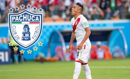 Christian Cueva, registrado como jugador del Pachuca en la Liga MX