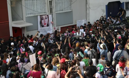 Manifestación pacífica por feminicidio de Ingrid Escamilla llegó al departamento donde murió