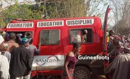 Ocho futbolistas murieron tras accidente de tráfico en Guinea