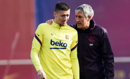 Clément Lenglet regresó a los entrenamientos del Barcelona