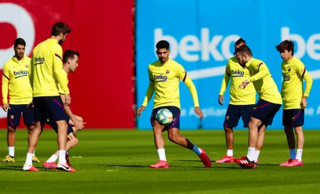 Real Madrid y Barcelona volvieron a entrenar en grupos