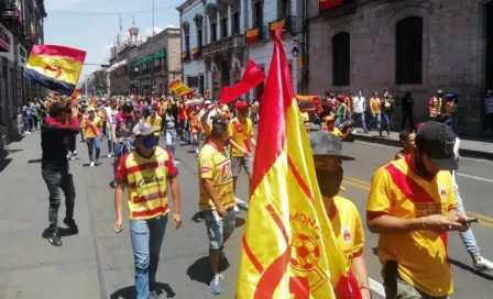 VIDEO: Aficionados del Morelia se manifestaron en las calles pese a cuarentena