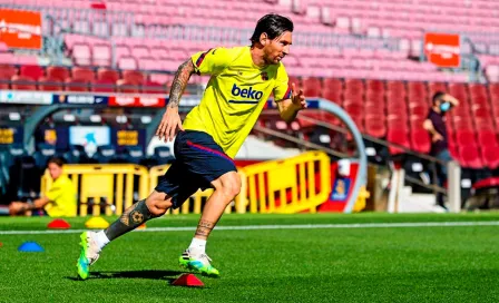 Barcelona: Messi volvió a entrenar con el equipo