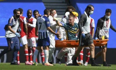 Arsenal: Bernd Leno se lesionó y culpó a su rival antes de salir de cambio