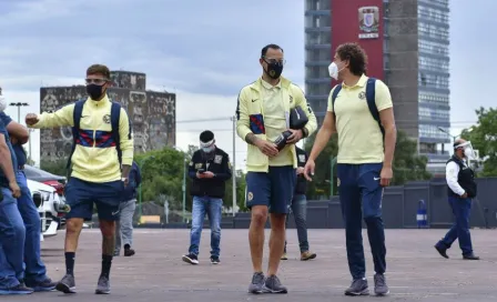 América: Jugadores comen en mesas separadas en Coapa por contingencia sanitaria