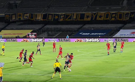 Pumas: La Rebel colocó manta en la tribuna para el juego contra Toluca