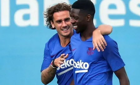 Barcelona: Dembélé y Griezmann volvieron a entrenar de cara al duelo contra Napoli 