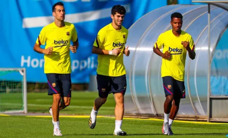 Barcelona: Busquets, Ansu Fati y Aleña entrenan de manera voluntaria en el club