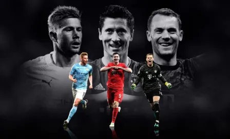 UEFA: De Bruyne, Lewandowski y Neuer, finalistas al mejor jugador del año