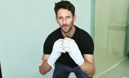 Romain Grosjean recibió el alta médica y salió del hospital