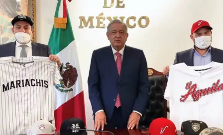 LMB: AMLO anunció el regreso del Águila de Veracruz y la llegada de los Mariachis de Guadalajara