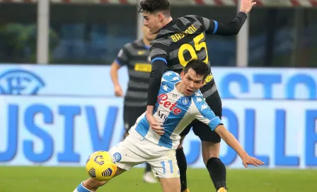 Chucky Lozano: Napoli cayó por la mínima ante el Inter en duelo de potencias 