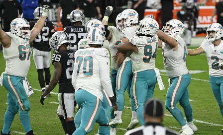 Dolphins logra dramático triunfo sobre Raiders y 'acaricia' Playoffs