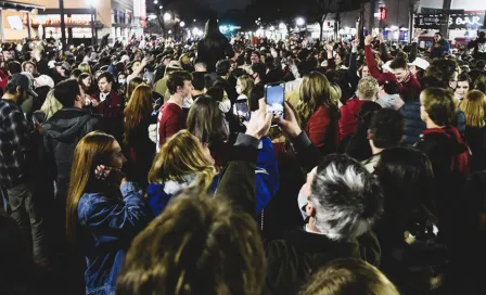 NCAA: Afición de Alabama realizó festejo desbordado tras campeonato a pesar del Covid-19