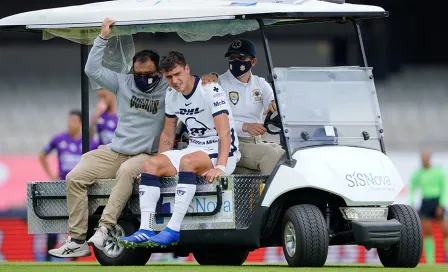 Pumas: Juan Ignacio Dinenno salió desconsolado tras lesión ante Mazatlán