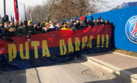 PSG: Ultras parisinos alentaron a sus jugadores e insultaron al Barcelona