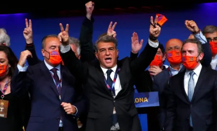 Video: Así fue el festejo de Laporta y su equipo de campaña tras ganar la presidencia